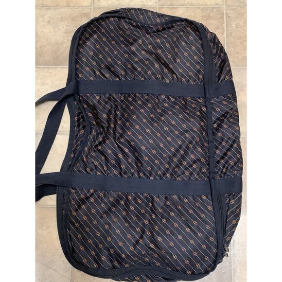 Vintage Black Signature Travel Luggage Garment Duffle Bag...